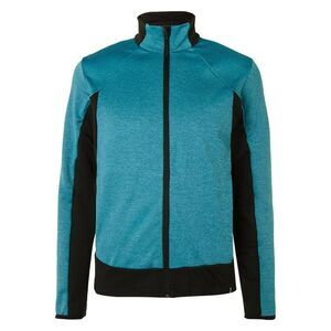 Colmar Mens Two-tone Stretch-jersey Zip-up Sweatshirt Medium Baltico/Black